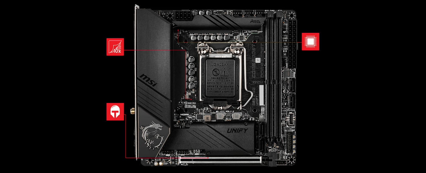 MSI MEG Z490I UNIFY Mini ITX Intel Motherboard - Newegg.com